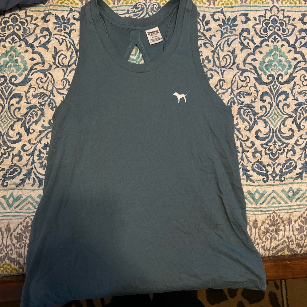 PINK Victoria's Secret Blue Tank Top